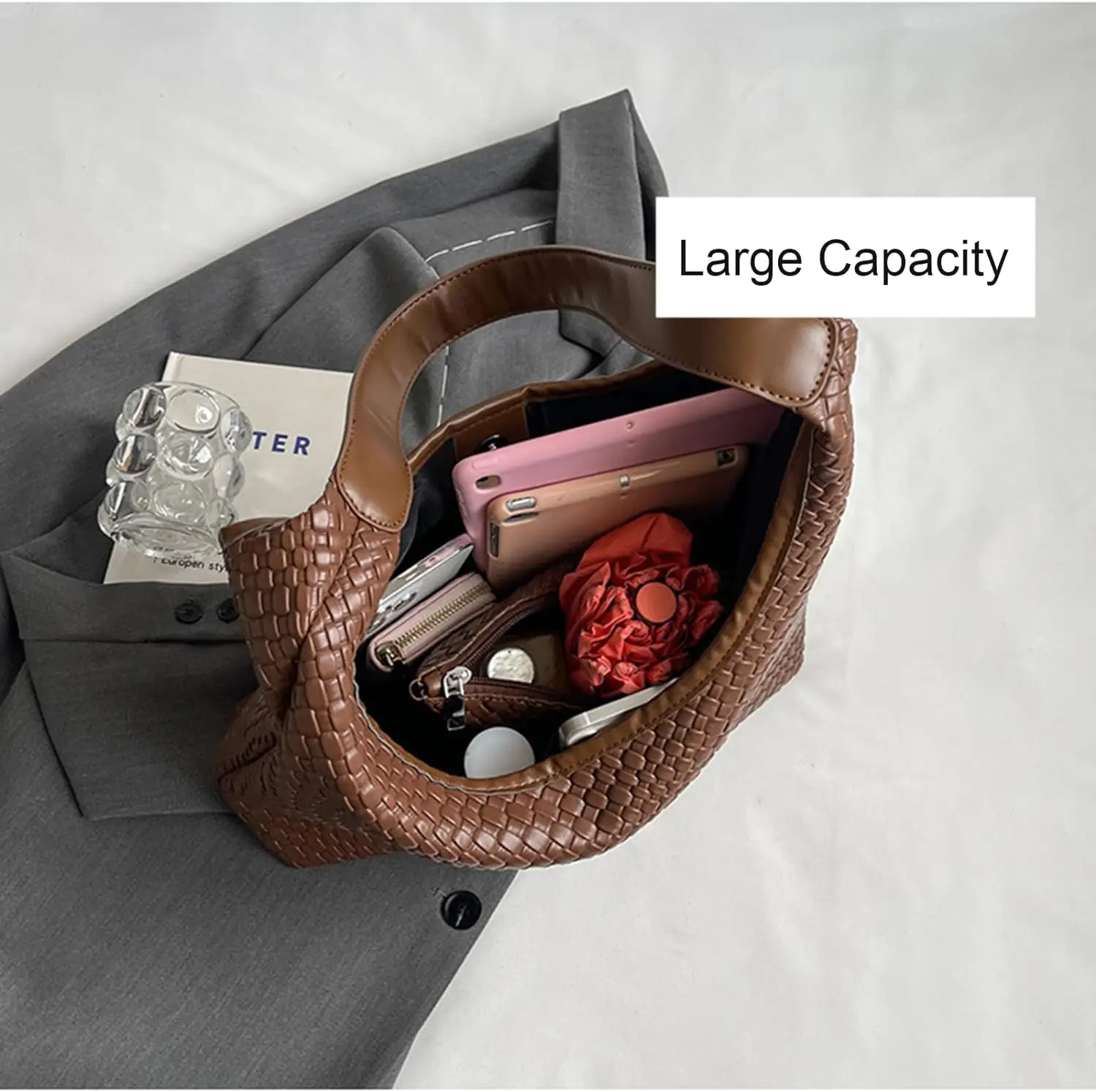 ARIEL Woven Knot Bag - Image 7