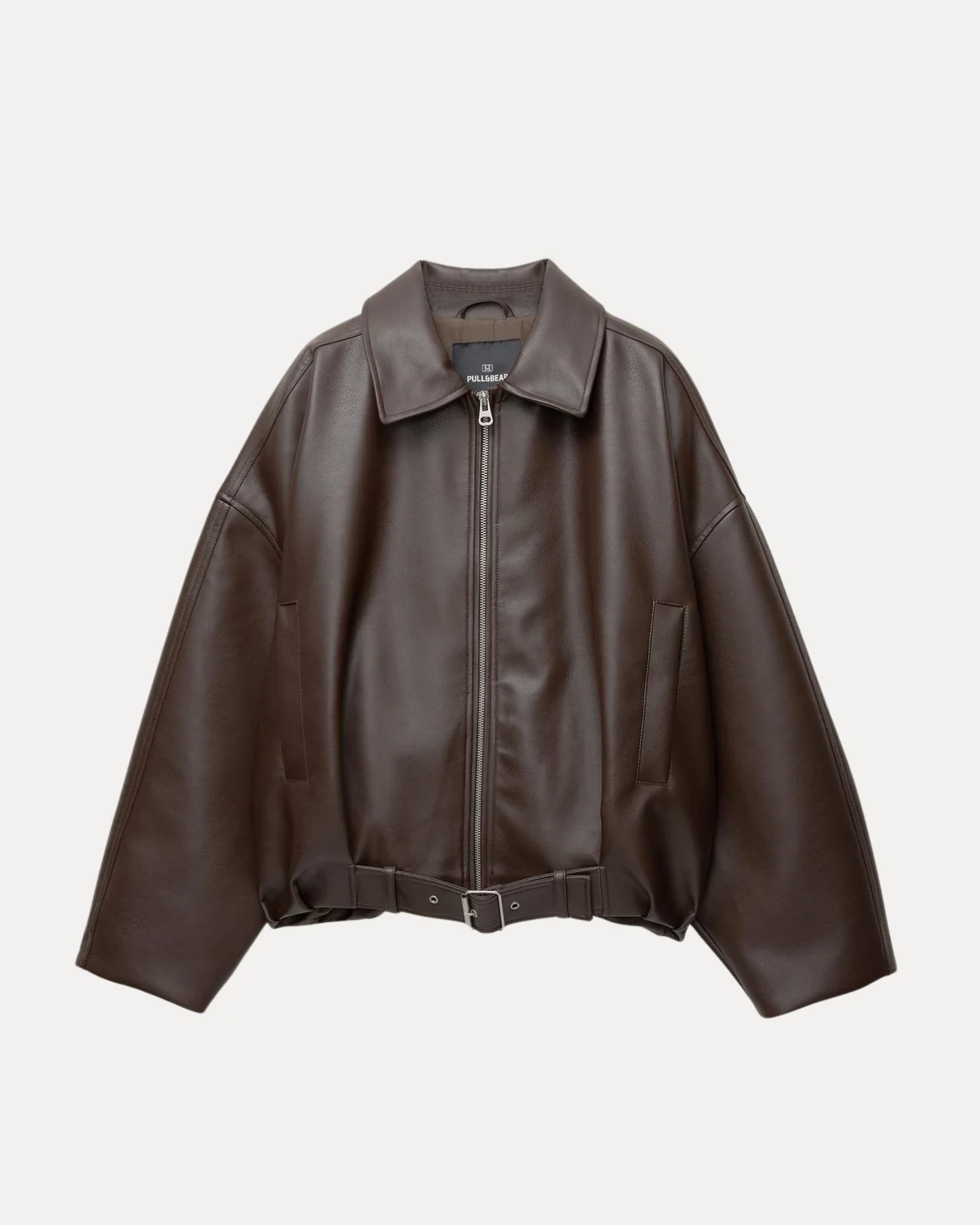 Belted Leather Jacket - Image 2