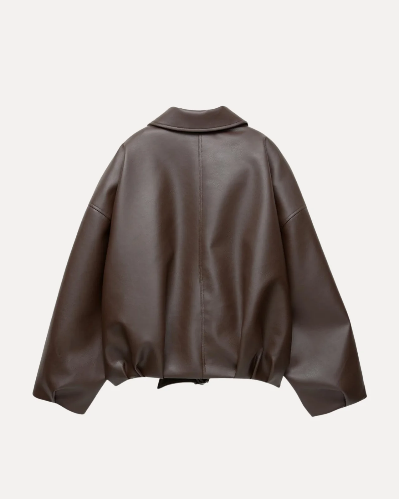 Belted Leather Jacket - Image 3
