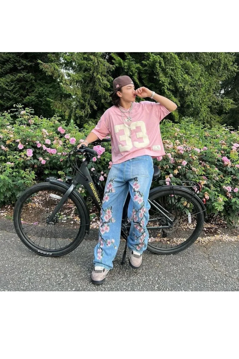 'Blossom' Embroidered Jeans - Image 4