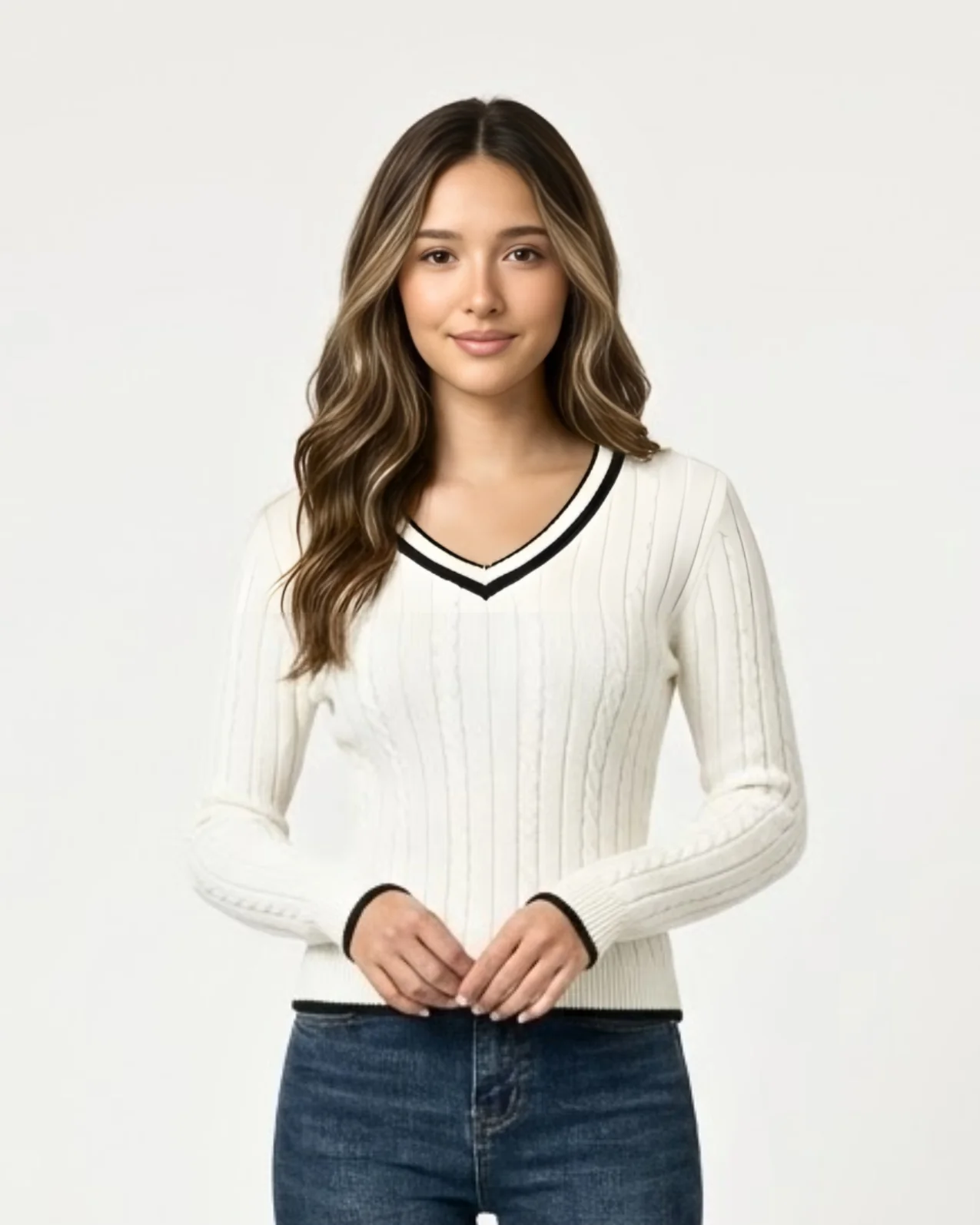 Cable Knit Sweater - Image 10