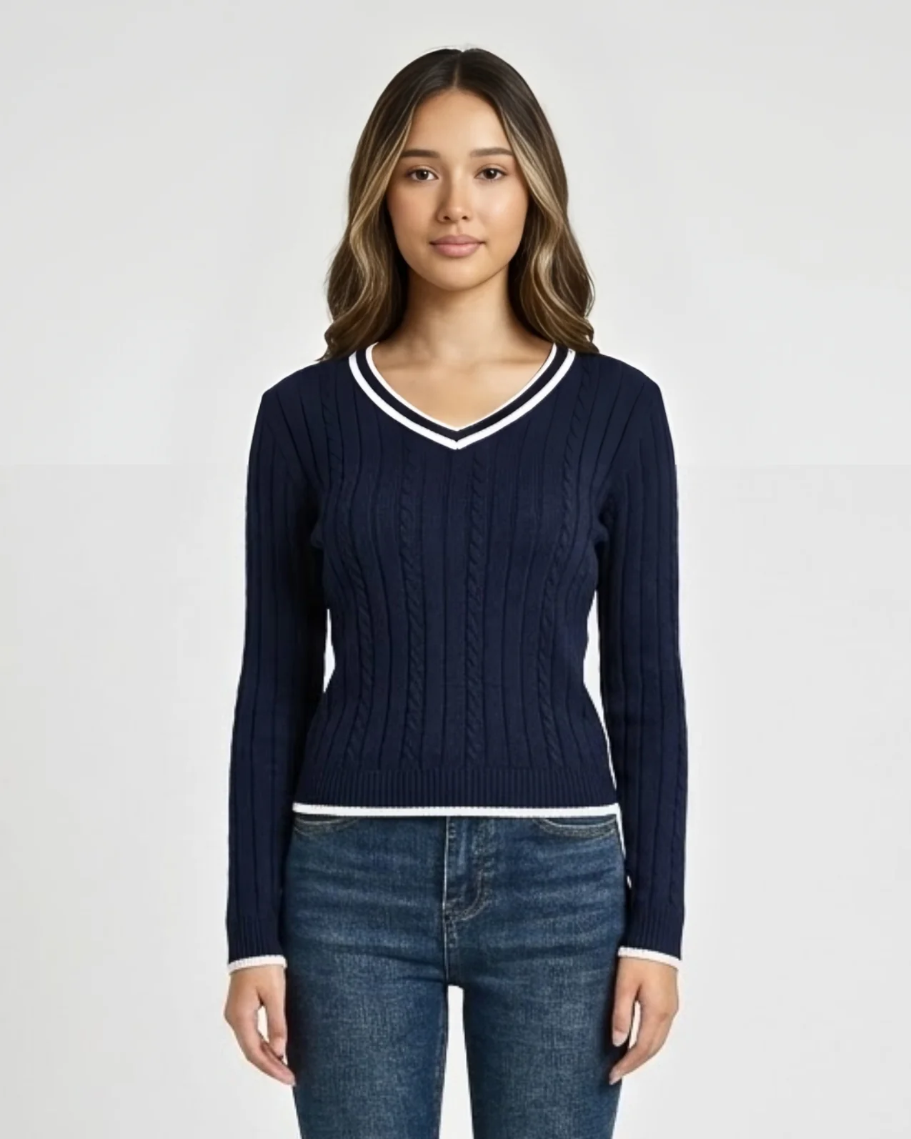Cable Knit Sweater - Image 2
