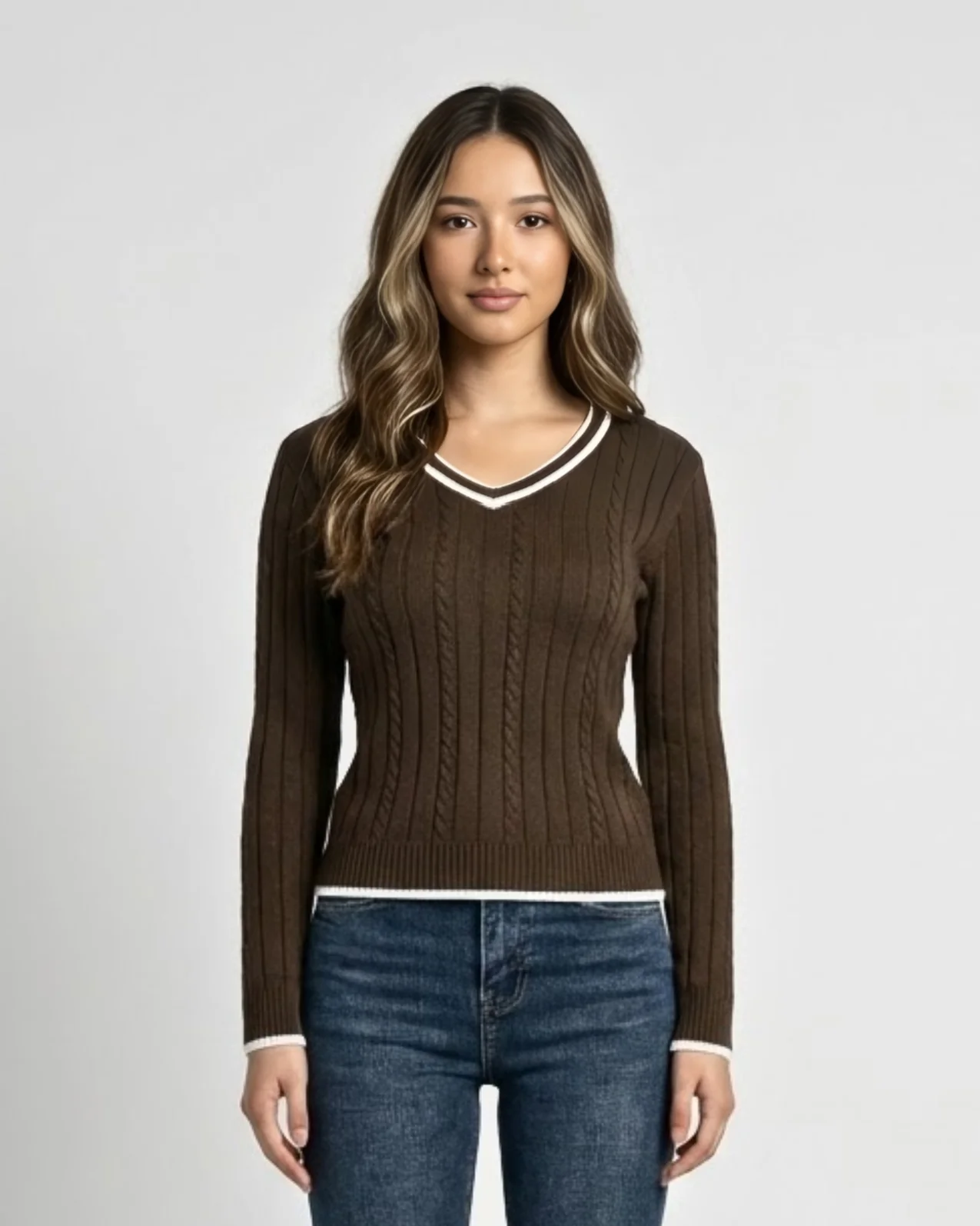 Cable Knit Sweater - Image 4