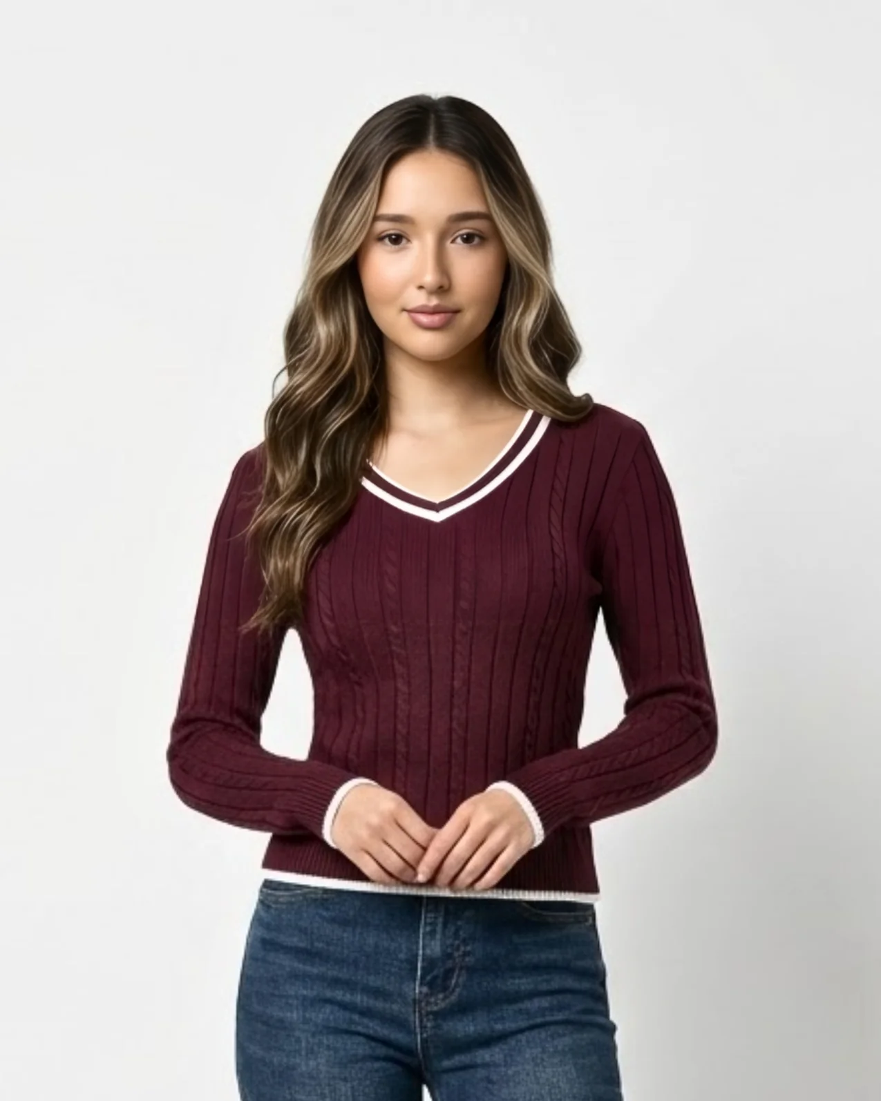 Cable Knit Sweater - Image 6