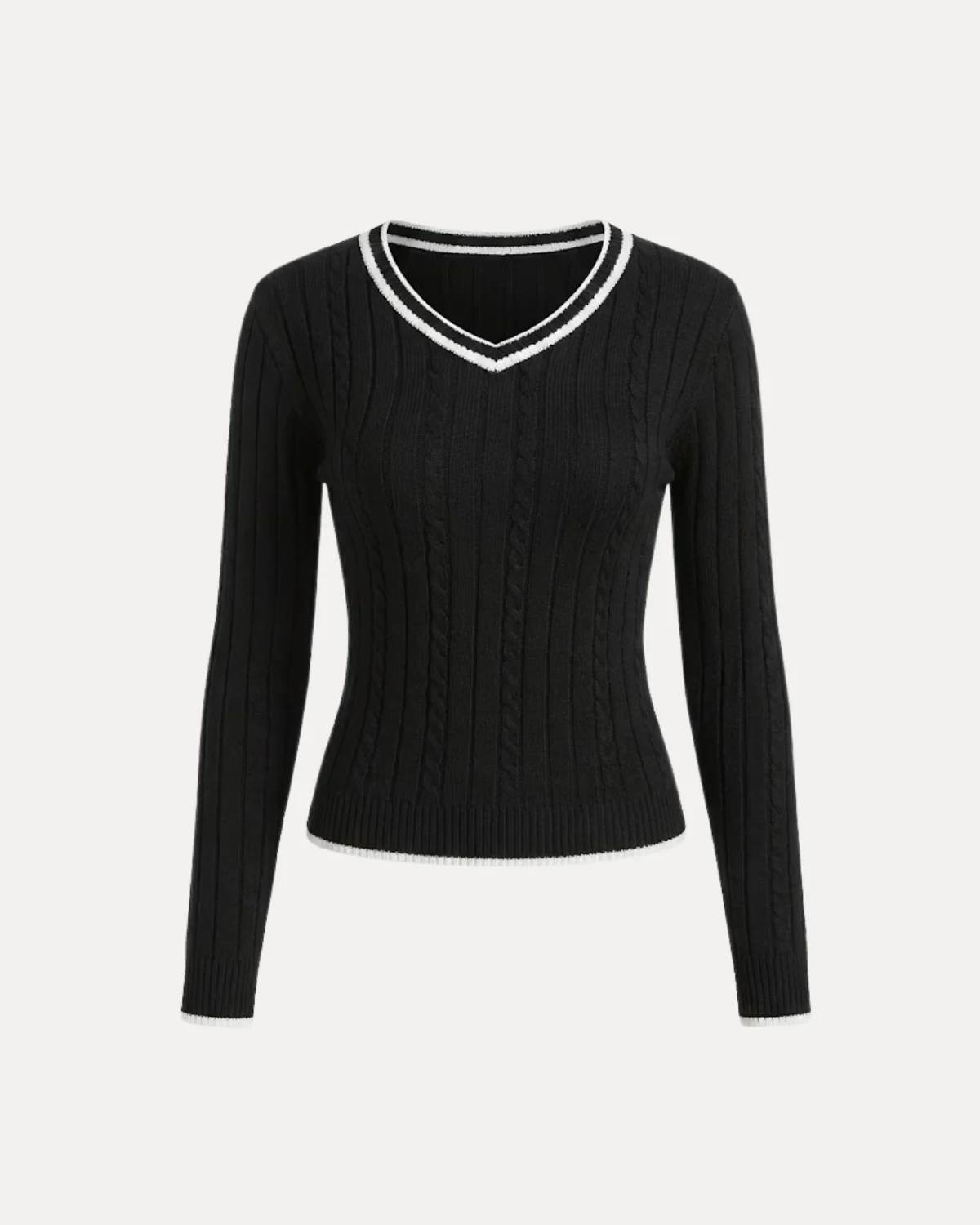 Cable Knit Sweater - Image 7