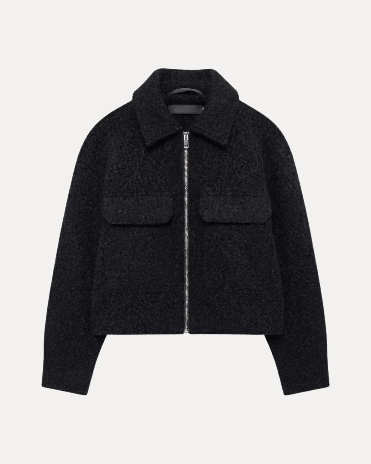 Cropped Wool Jacket - Image 4