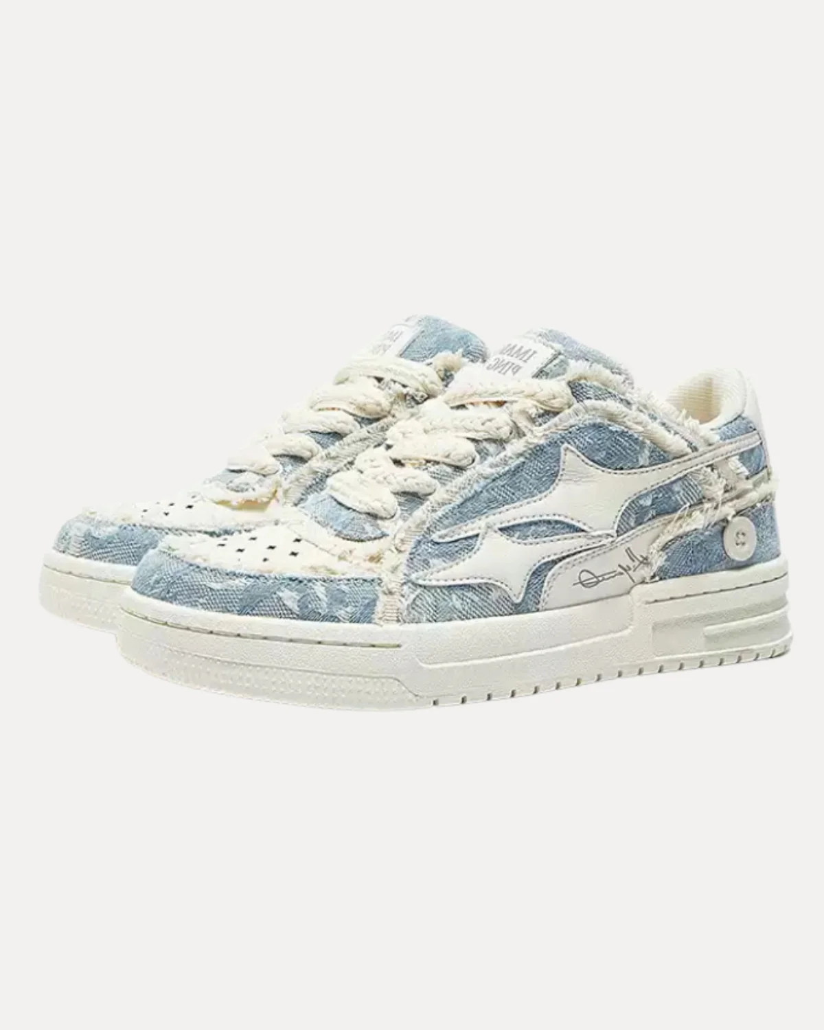 Denim Patch Low Sneaker - Image 3