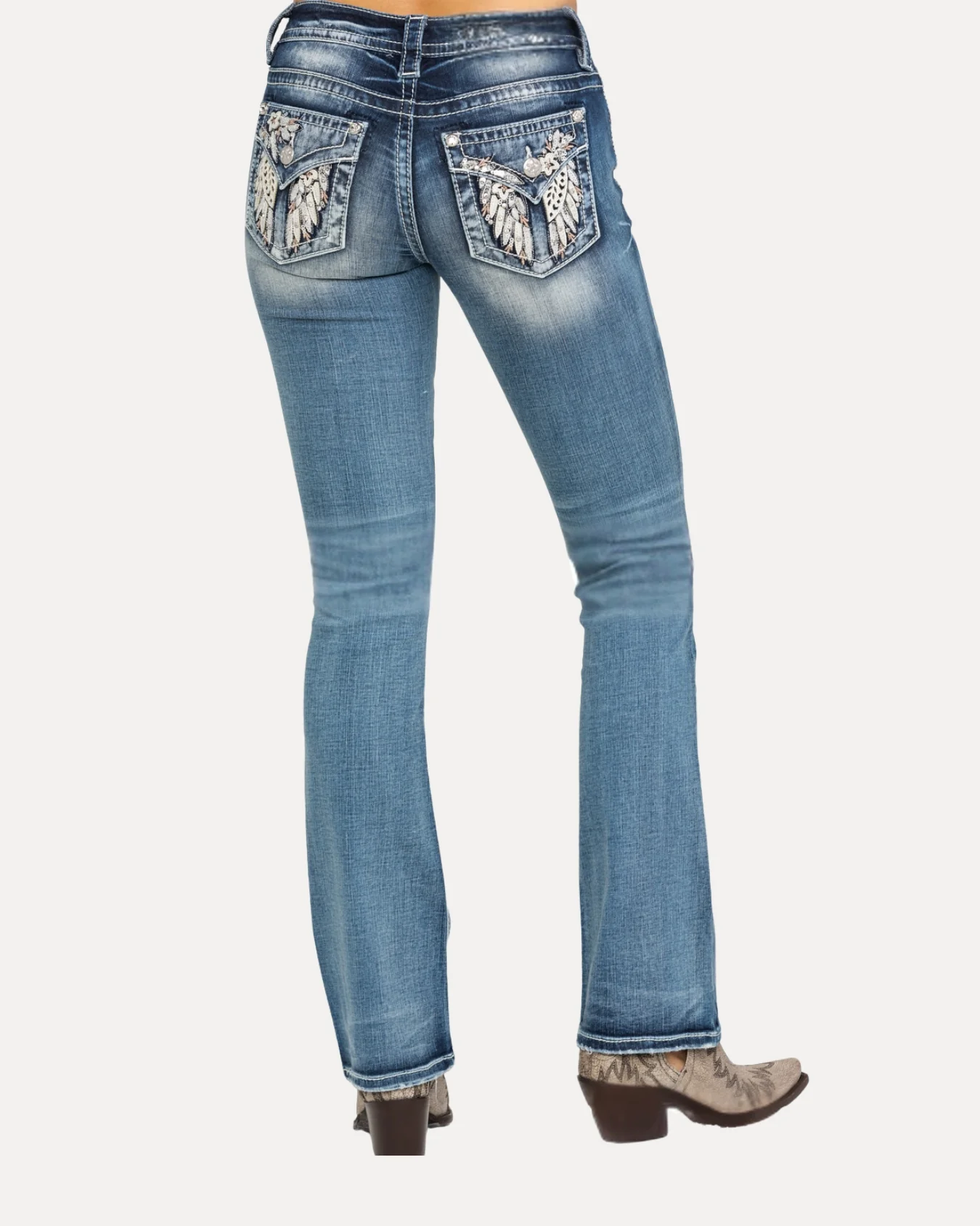Desert Feather Flare Jeans - Image 4