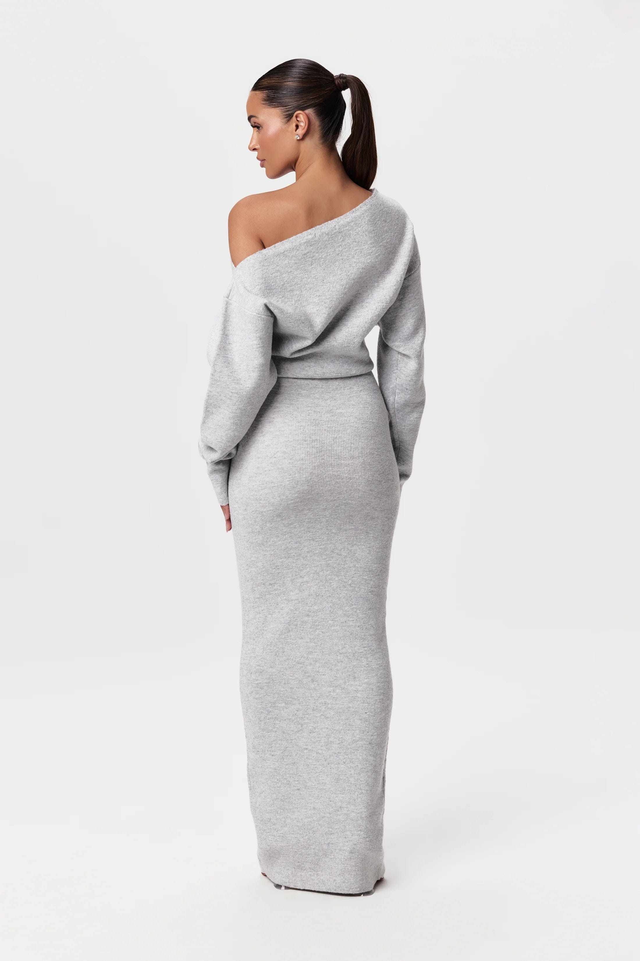 Drop Shoulder Sweater Dress - Image 3