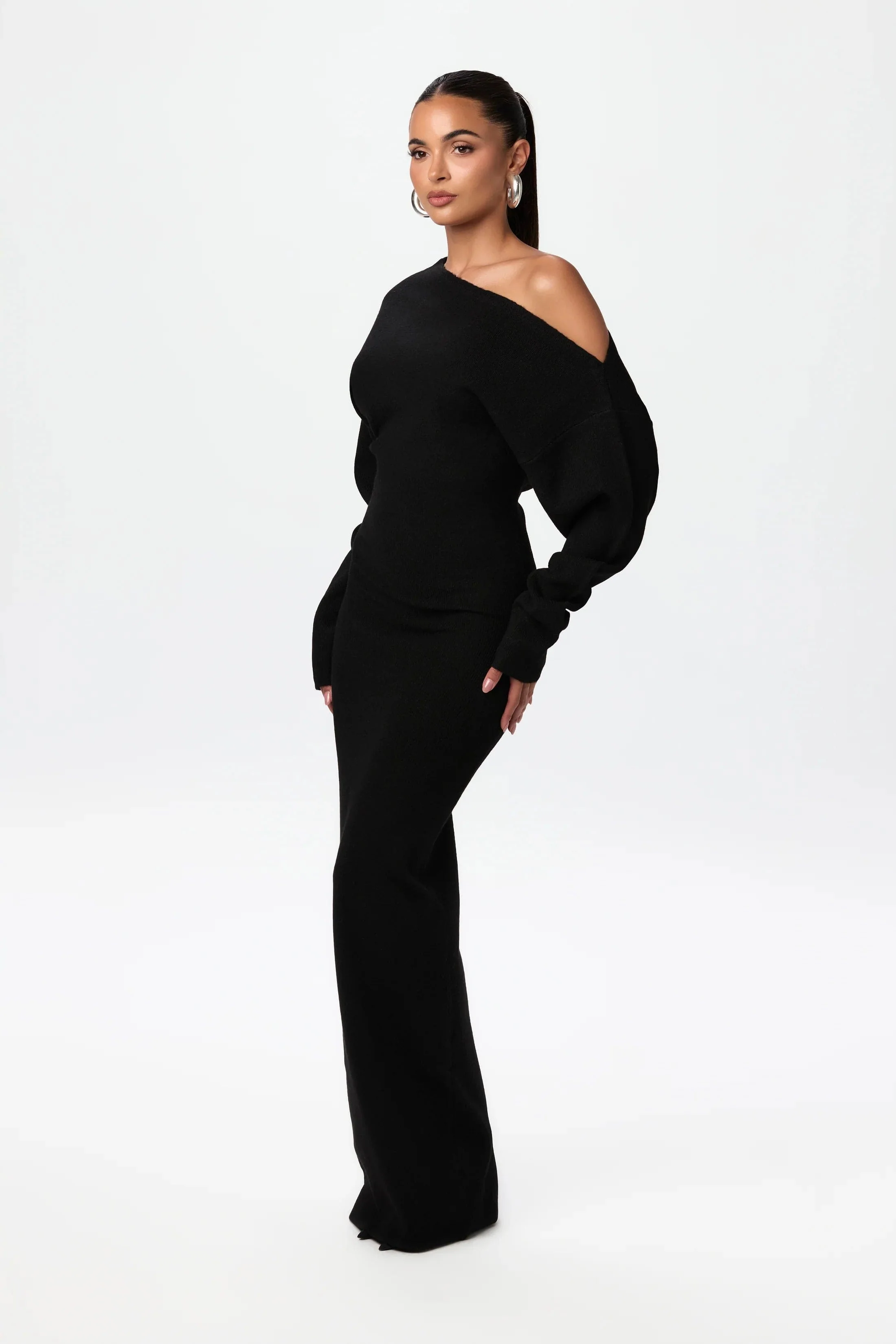 Drop Shoulder Sweater Dress - Image 5