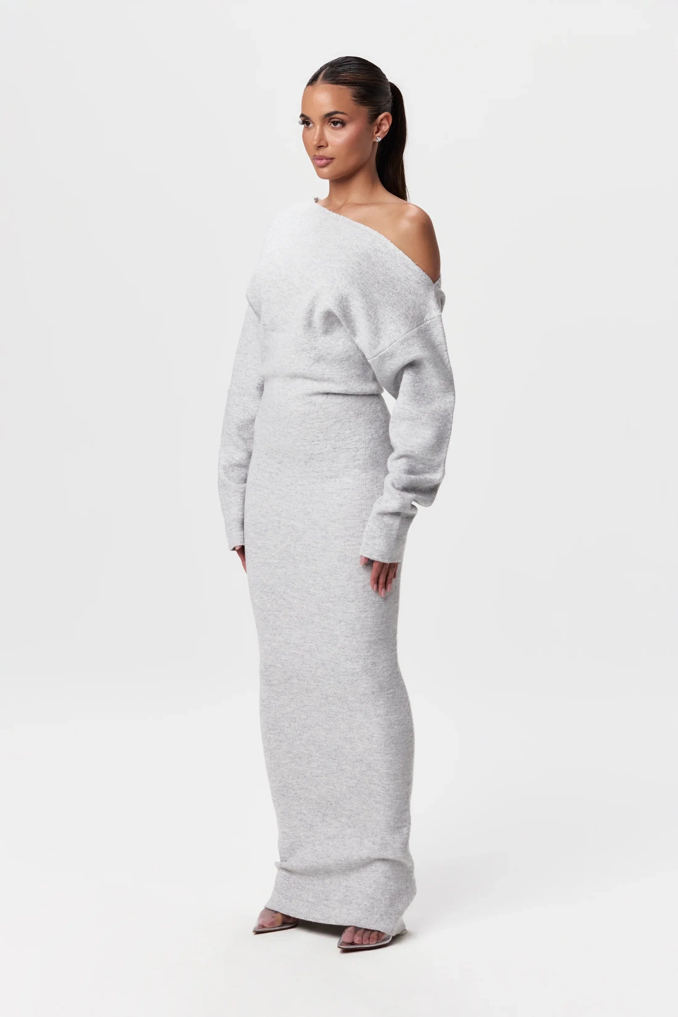 Drop Shoulder Sweater Dress - Image 6