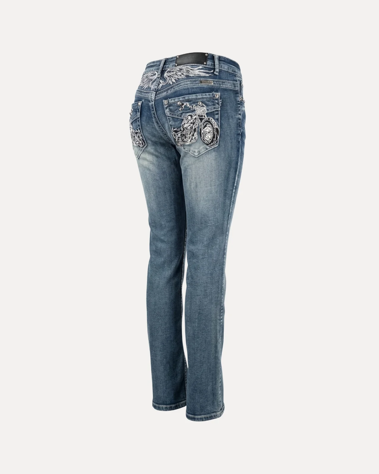 Embroidered Bootcut Jeans - Image 3