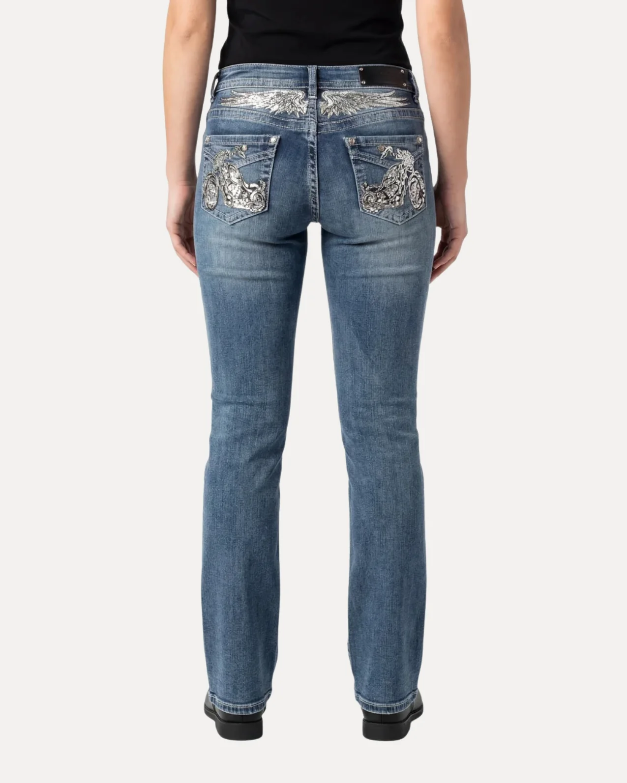 Embroidered Bootcut Jeans - Image 5