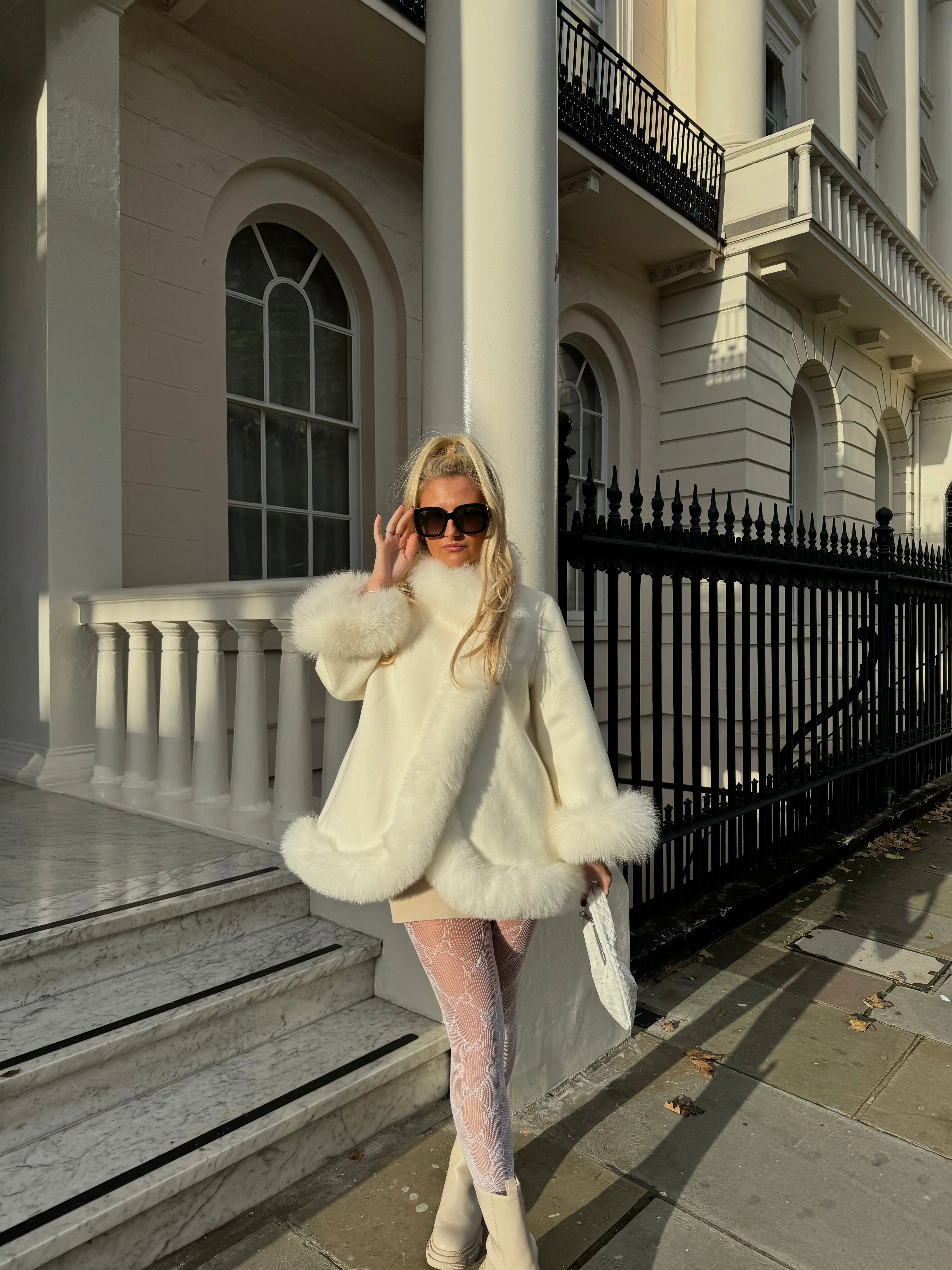 Fur Collar & Cuffs Cashmere Coat - Image 8