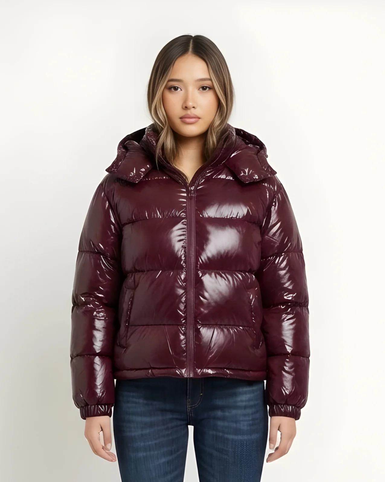 Gloss Puffer Jacket - Image 2