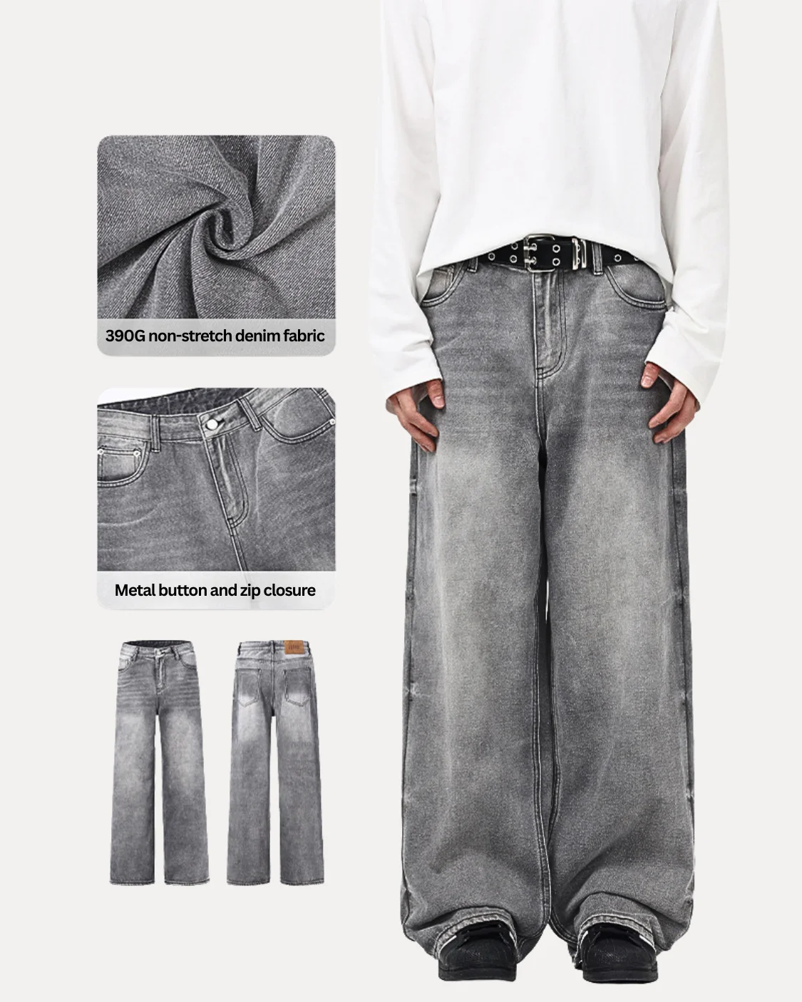 Grayflow Wide Leg Jeans - Image 6