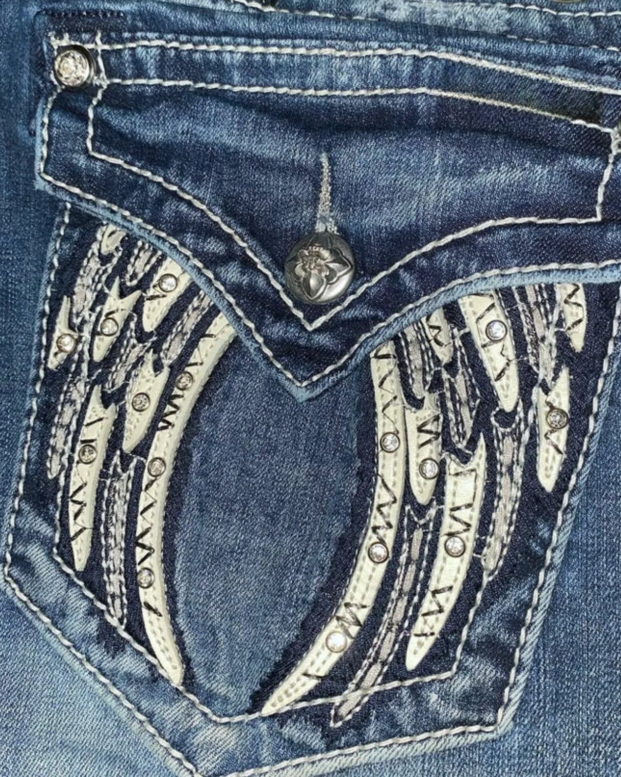 Midnight Wing Straight Jeans - Image 3