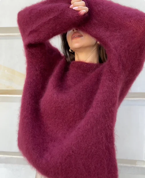 Oversized Sweater Mohair Blend - Image 12