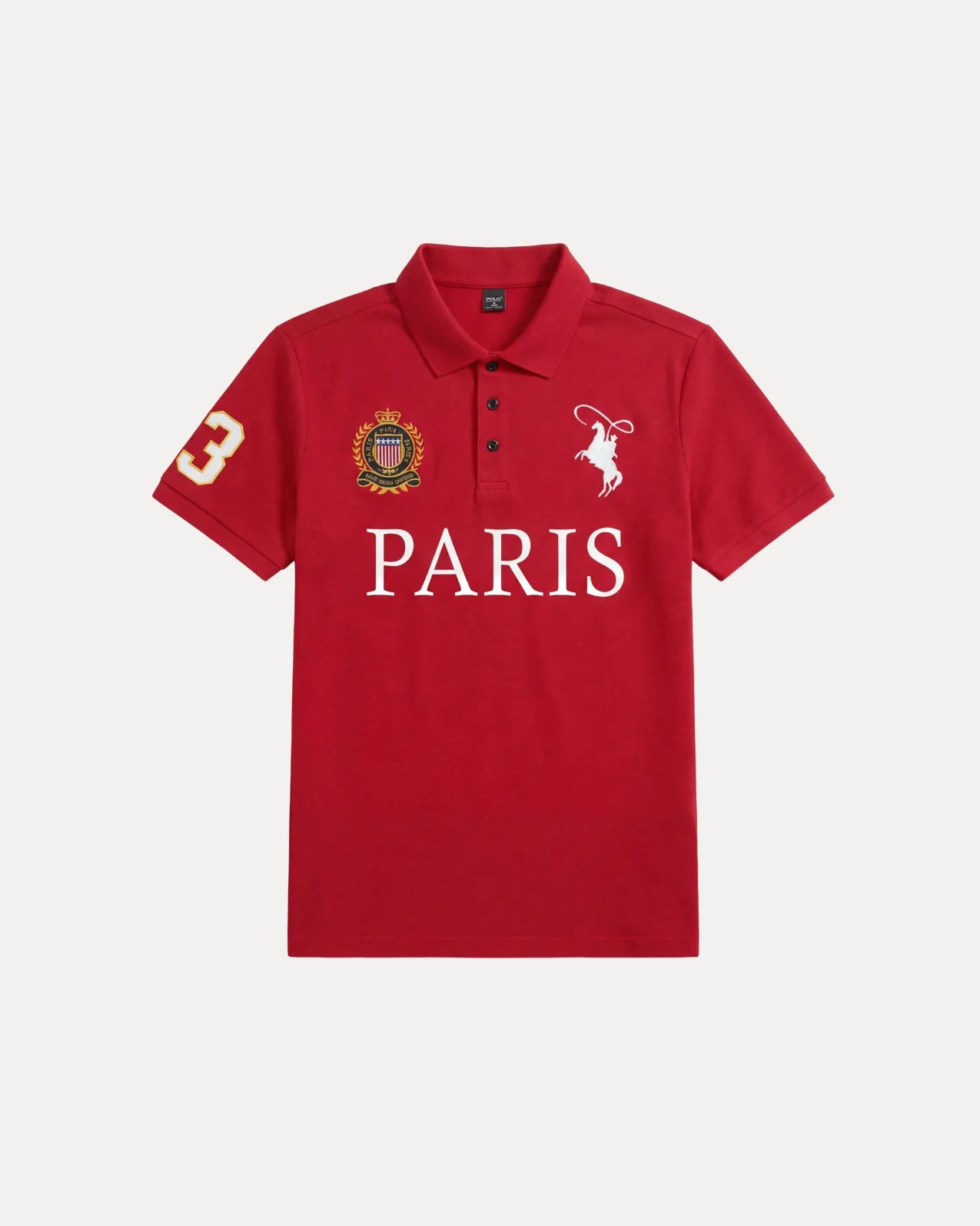 Paris Crest Polo Shirt - Image 2