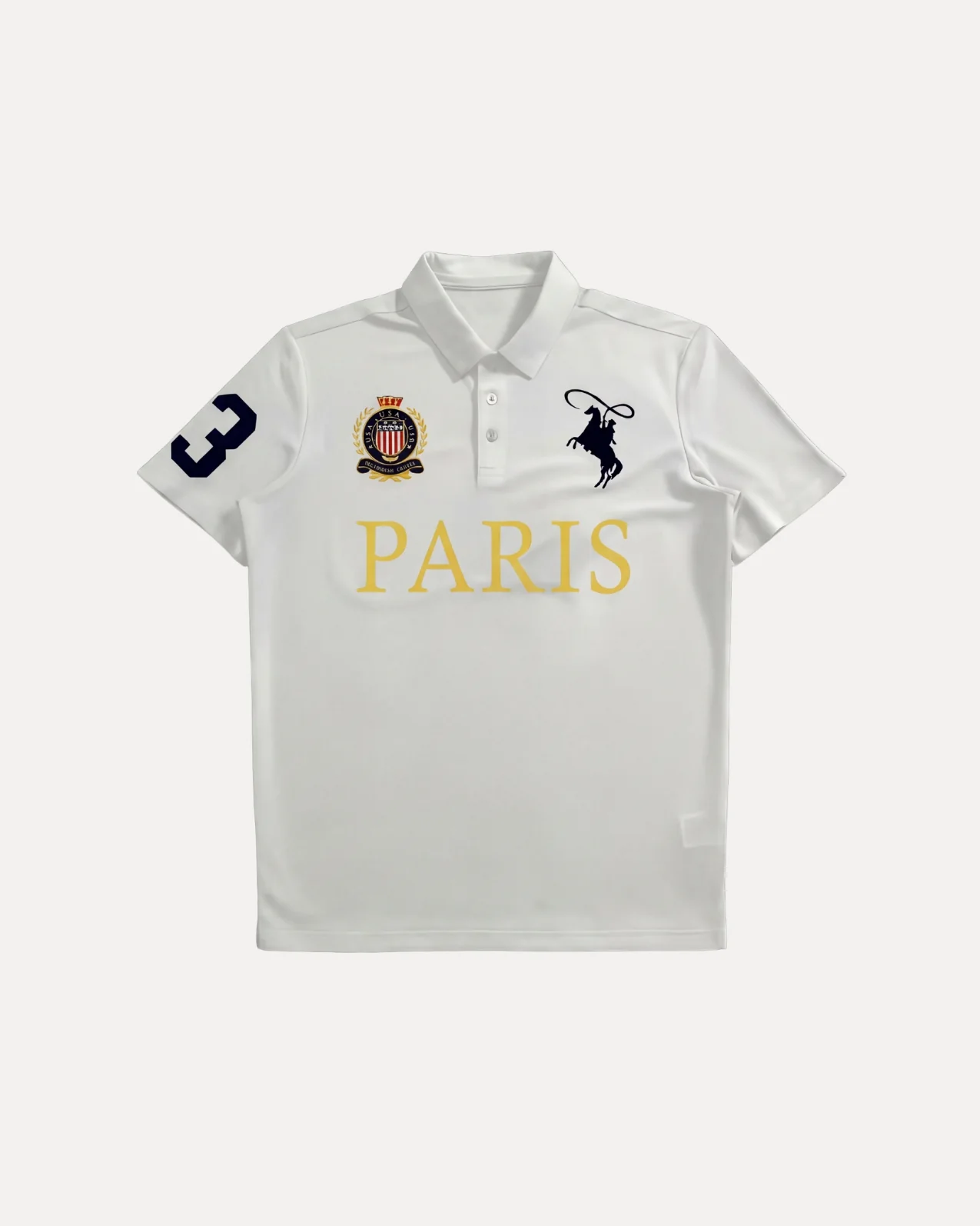 Paris Crest Polo Shirt - Image 3