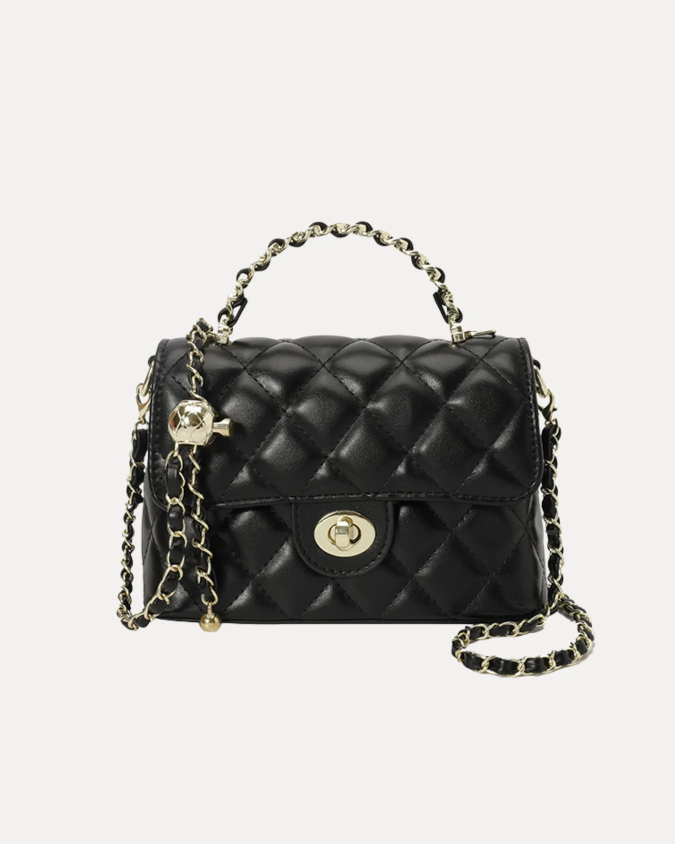 Quilted Mini Chain Bag - Image 2
