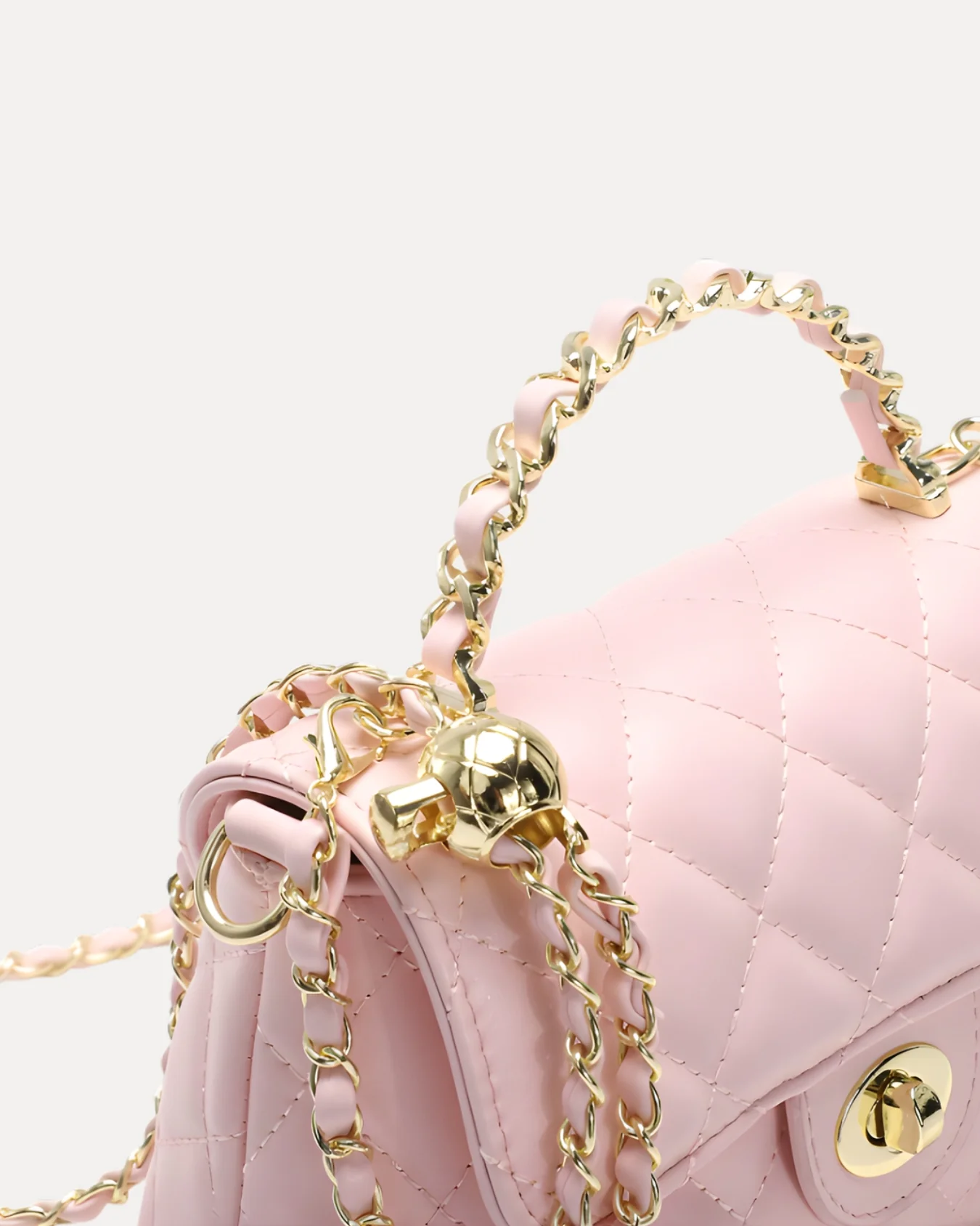 Quilted Mini Chain Bag - Image 7