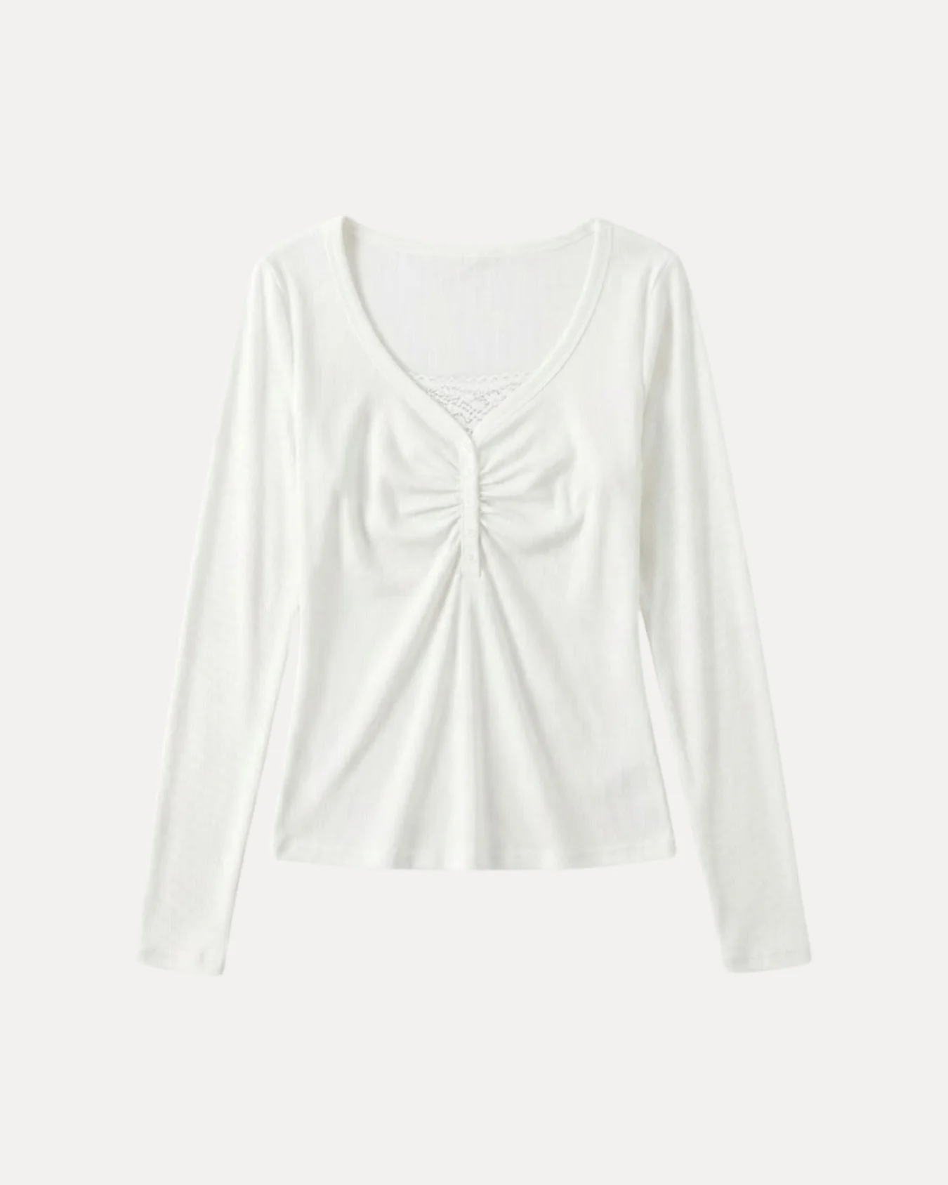 Ruched Henley Top - Image 6