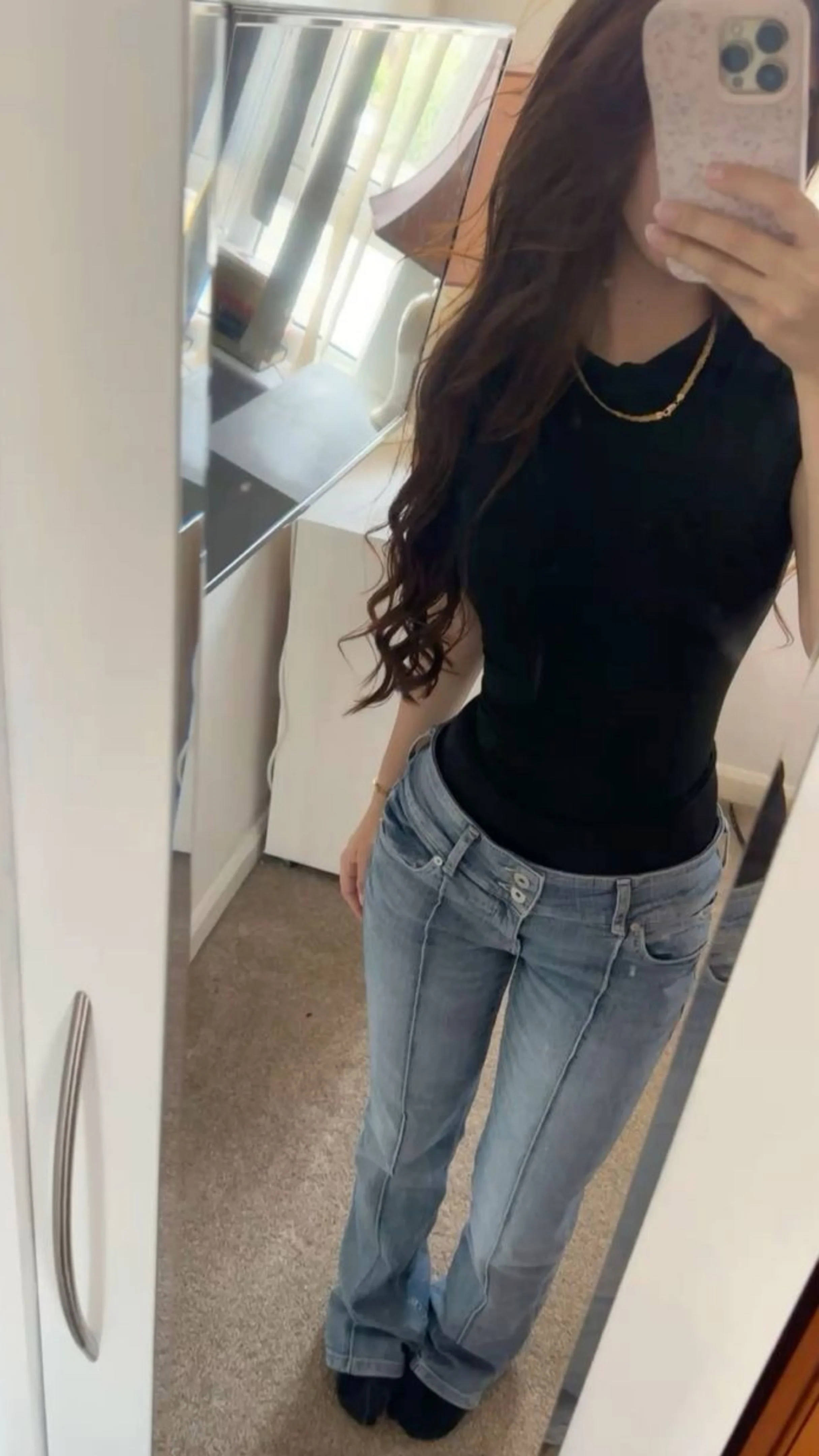 Sleek Flow Flare Jeans - Image 7