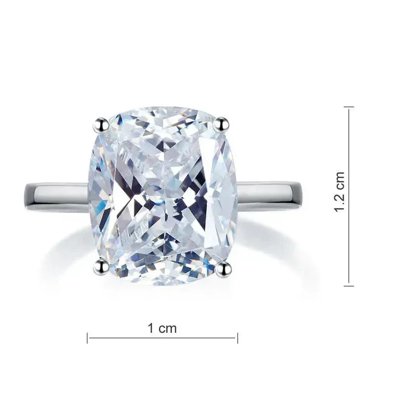 Solid 925 Sterling Silver Princess Cut - Image 4