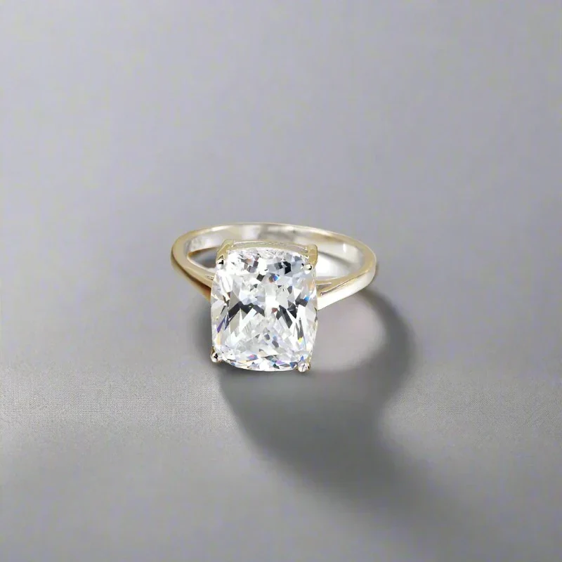 Solid 925 Sterling Silver Princess Cut - Image 5