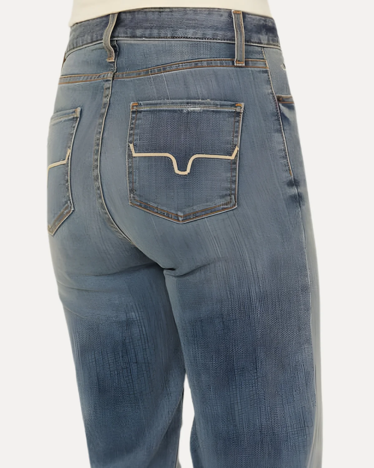 Wash Flared Jeans - Image 4